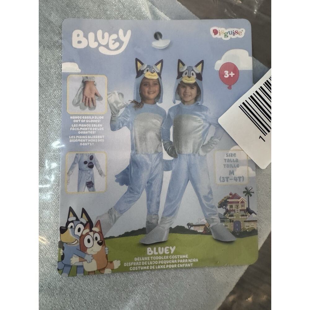 Bluey Halloween Costume Dress Up Size 3T/4T NWT